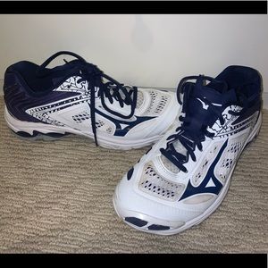 Mizuno Navy/White Pownce Volleyball shoes